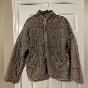 Quilted Zip-Up Jacket